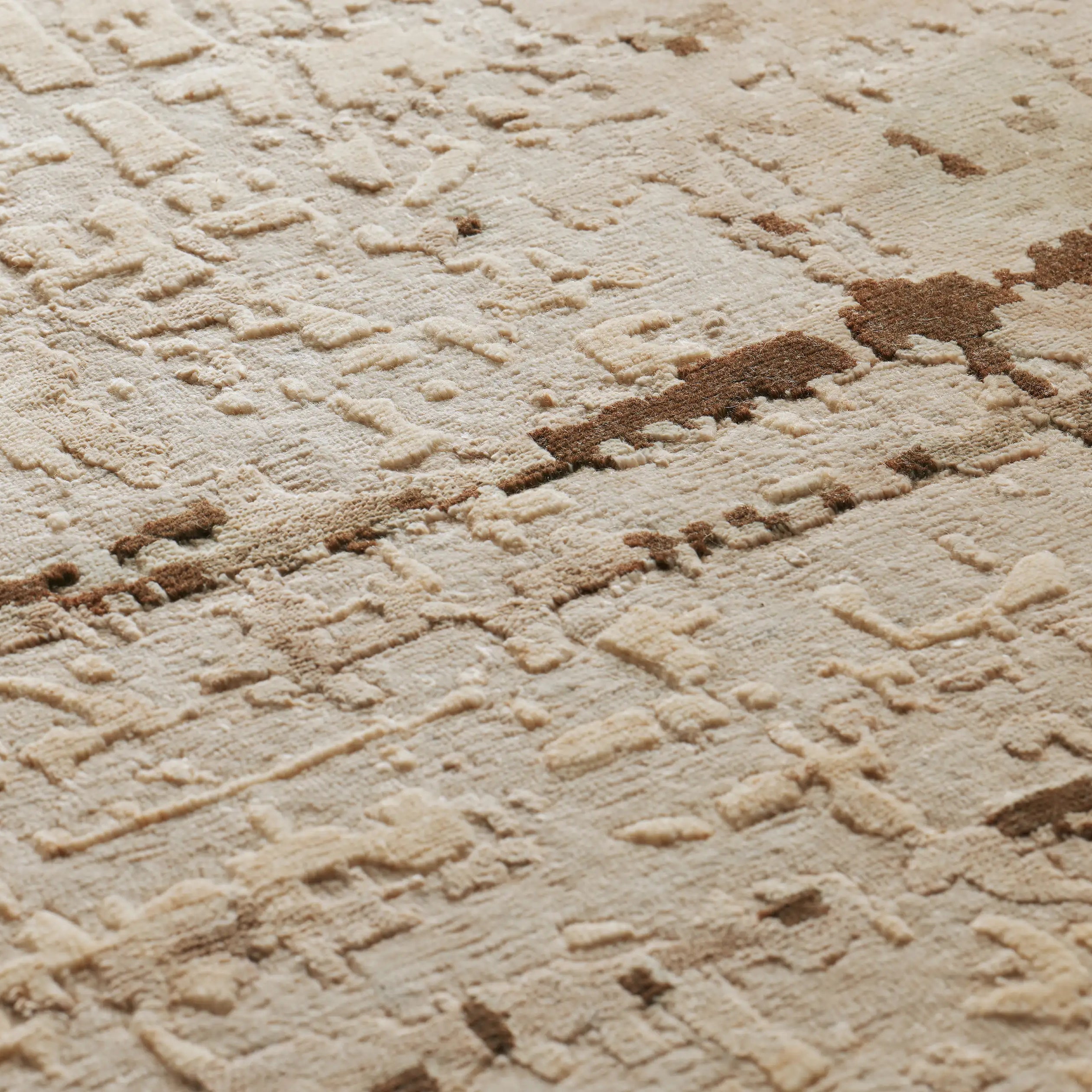 Leos Handgeknüpfter runder Teppich Natürlicher und zeitloser Stil Teppich