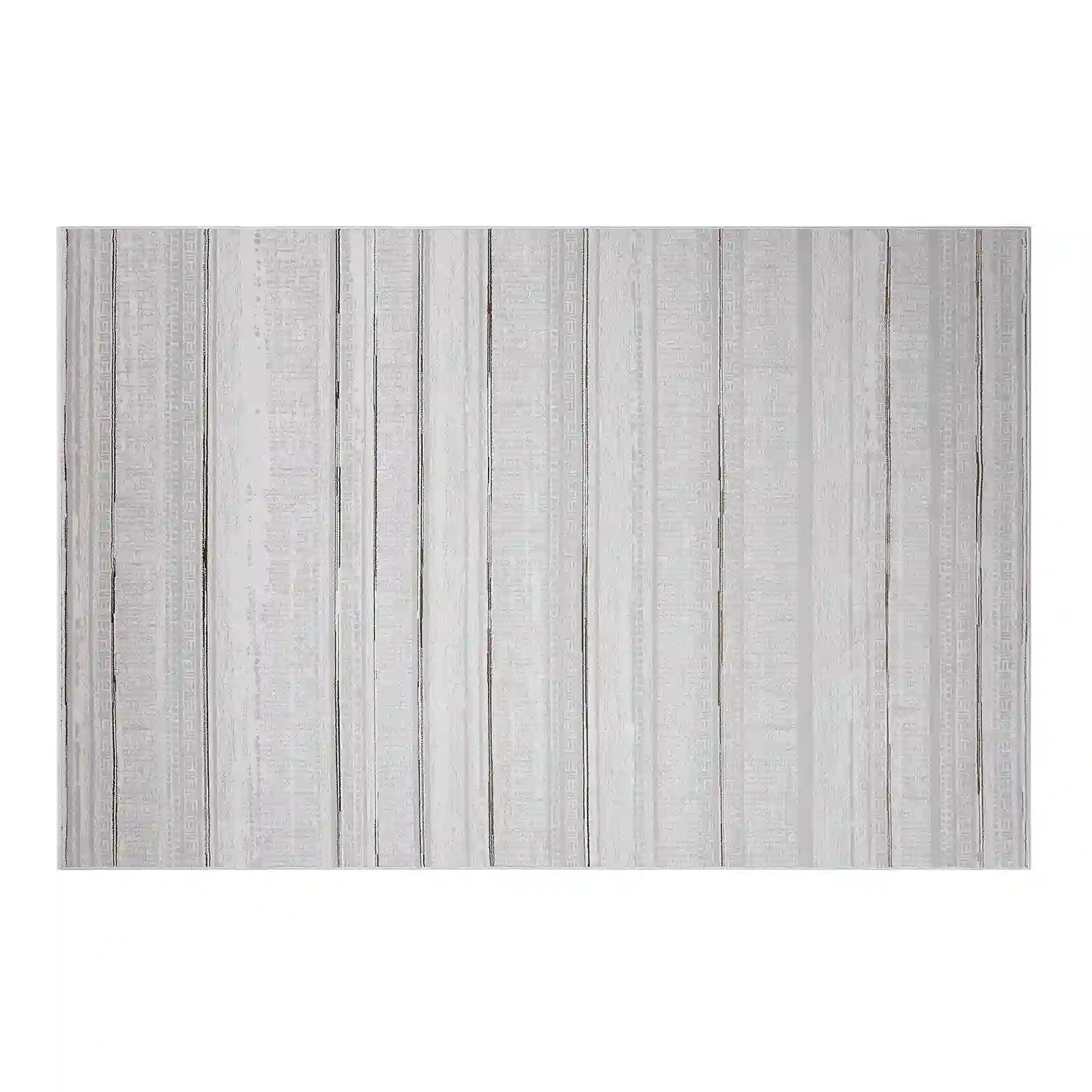LiuJin Vertical Trace Abstract Ivory Area Rug with Minimalist Rhythm Carpet Modern Vertical Trace Texture Style