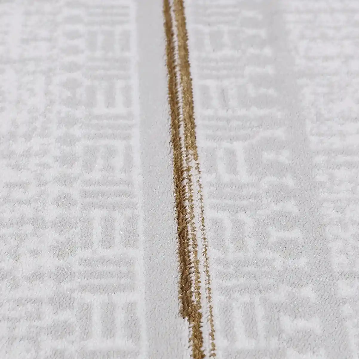 LiuJin Vertical Trace Abstract Ivory Area Rug with Minimalist Rhythm Carpet Modern Vertical Trace Texture Style