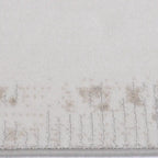 Meilade Linear Frame Abstract Ivory Area Rug with Artistic Retro & Minimalist Casual Carpet Modern Linear Frame Style