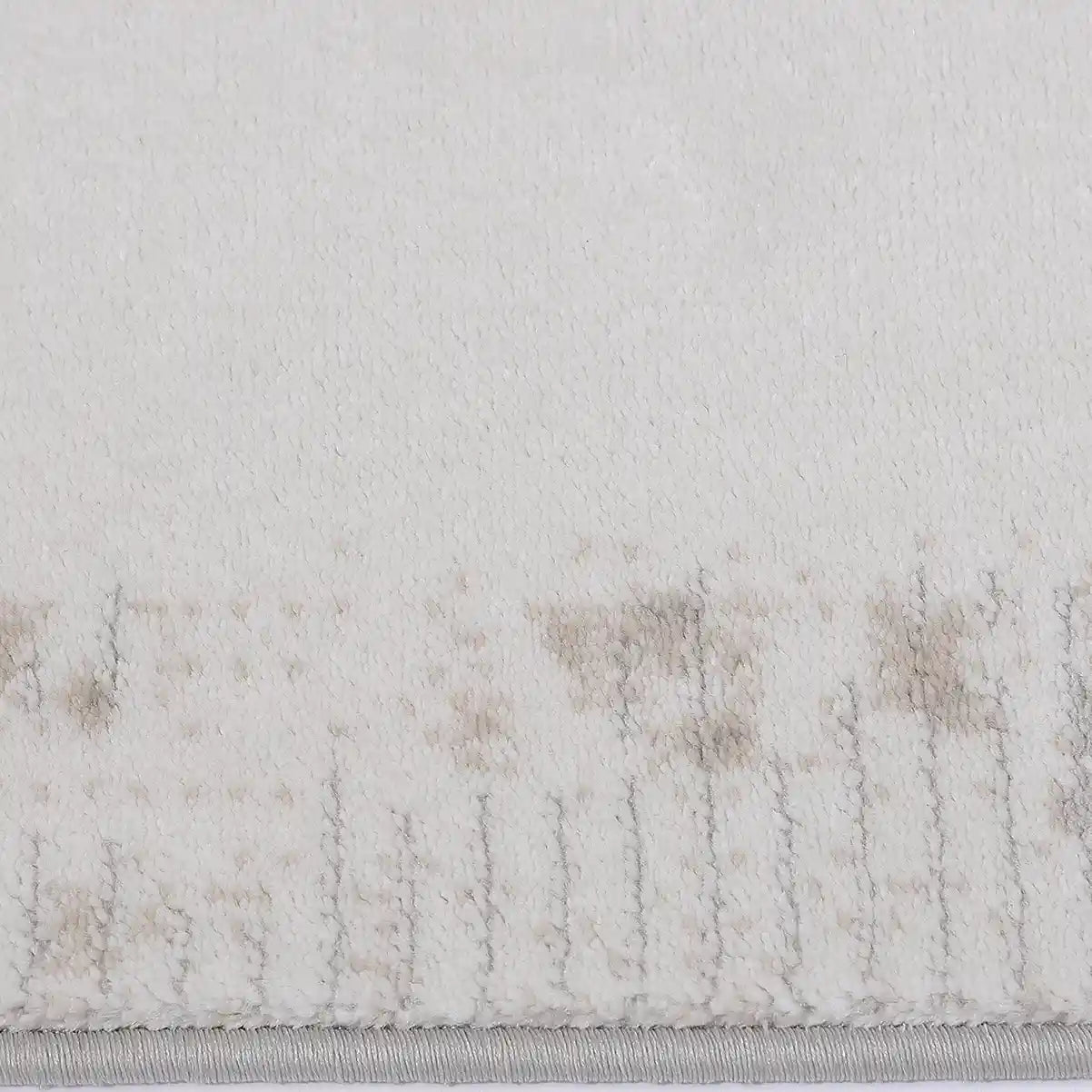 Meilade Linear Frame Abstract Ivory Area Rug with Artistic Retro & Minimalist Casual Carpet Modern Linear Frame Style