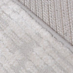 Meilade Linear Frame Abstract Ivory Area Rug with Artistic Retro & Minimalist Casual Carpet Modern Linear Frame Style