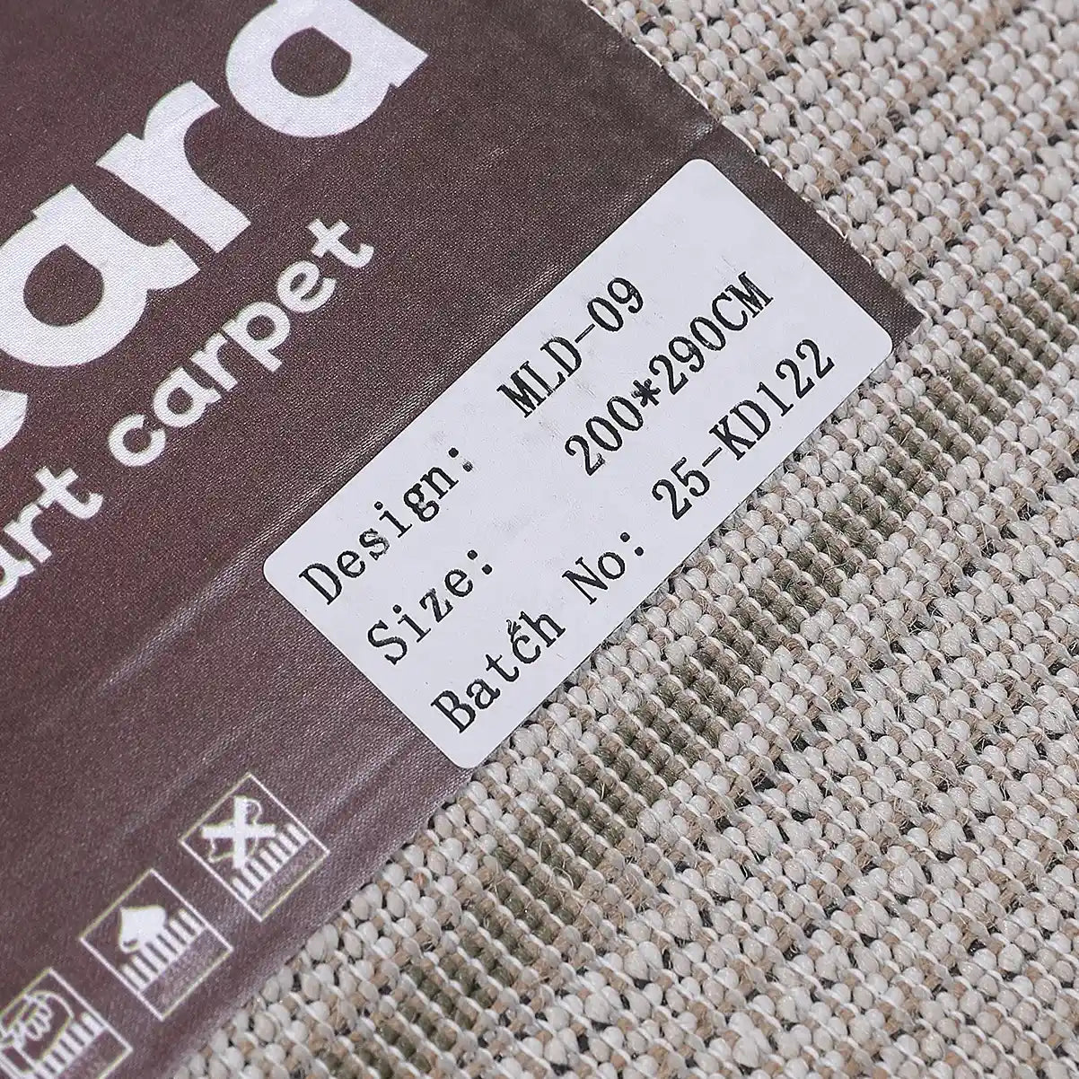Meilade Linear Frame Abstract Ivory Area Rug with Artistic Retro & Minimalist Casual Carpet Modern Linear Frame Style