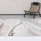 Meilade Stone Vein Abstract Neutral Area Rug with Rustic & Relaxed Feel Carpet Modern Stone Vein Texture Style