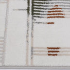 Melade Architectural Lines Zeitgenössischer Teppich in neutralen Farben – Minimalistischer Teppich mit Sinn für Ordnung im modernen architektonischen Linienstil