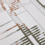 Melade Architectural Lines Zeitgenössischer Teppich in neutralen Farben – Minimalistischer Teppich mit Sinn für Ordnung im modernen architektonischen Linienstil