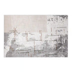 Melard Layered Grid Abstract Neutral Area Rug with Artistic Deconstruction & Spontaneous Sensibility Carpet