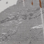 Melard Layered Grid Abstract Neutral Area Rug with Artistic Deconstruction & Spontaneous Sensibility Carpet