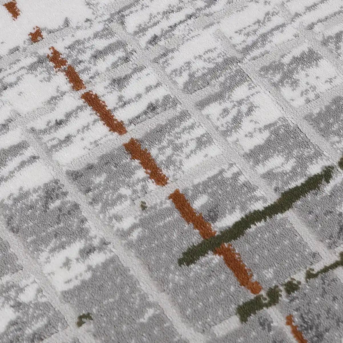 Melard Layered Grid Abstract Neutral Area Rug with Artistic Deconstruction & Spontaneous Sensibility Carpet