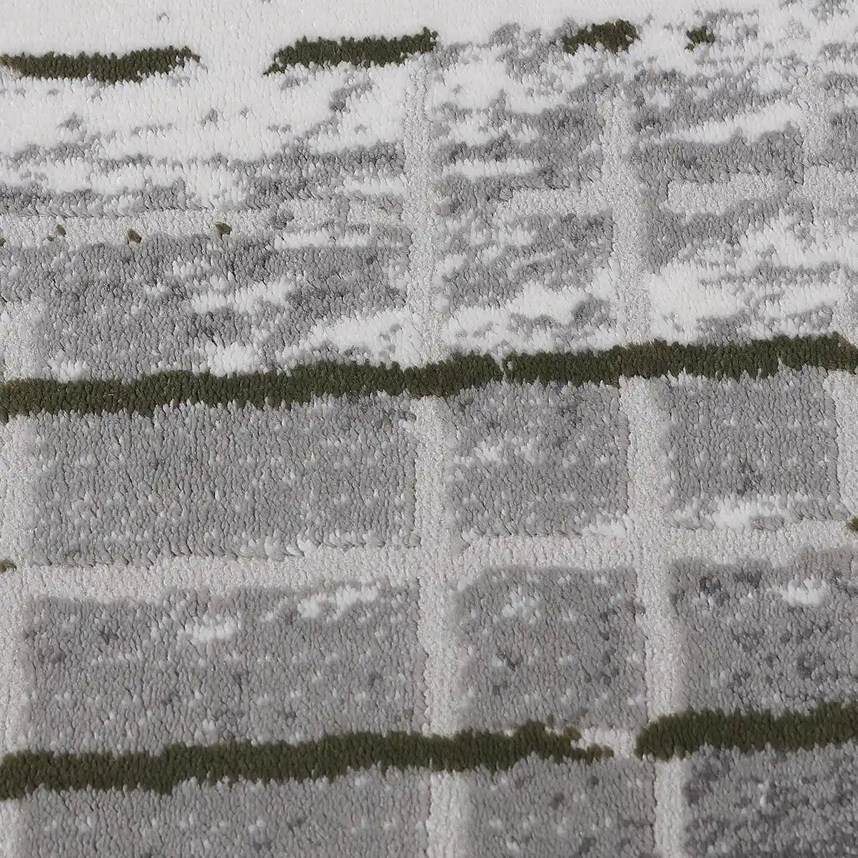 Melard Layered Grid Abstract Neutral Area Rug with Artistic Deconstruction & Spontaneous Sensibility Carpet