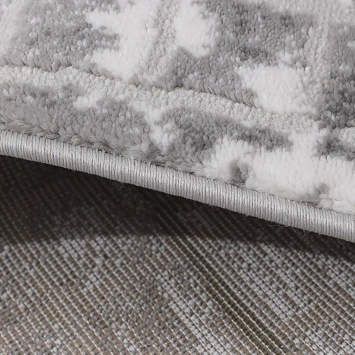Melard Layered Grid Abstract Neutral Area Rug with Artistic Deconstruction & Spontaneous Sensibility Carpet