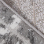 Melard Layered Grid Abstract Neutral Area Rug with Artistic Deconstruction & Spontaneous Sensibility Carpet