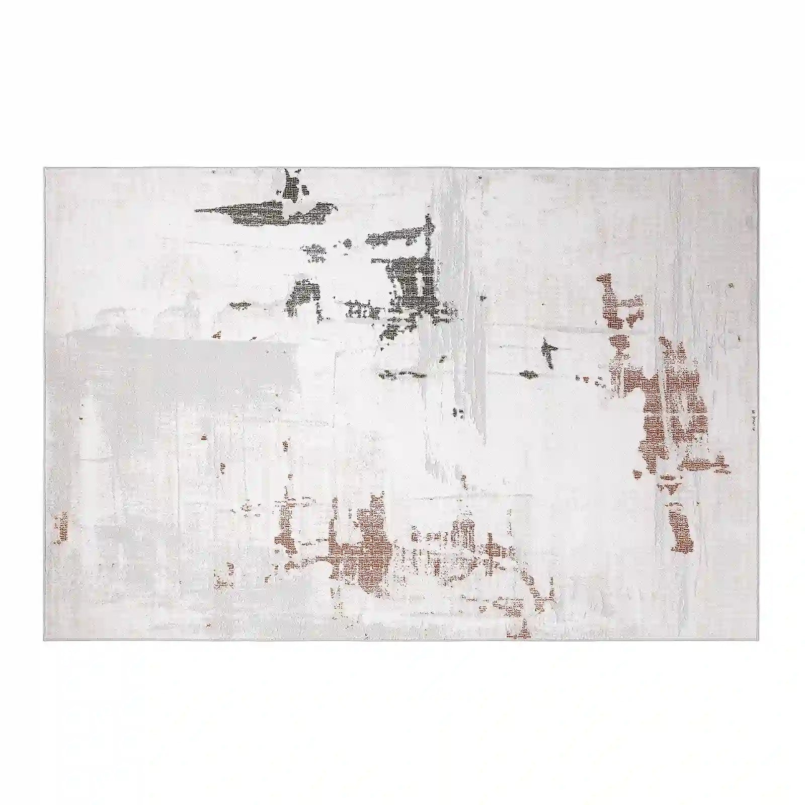 Melard Soft Washed Abstract Neutral Area Rug Relaxed Feel & Retro Texture Carpet Modern Soft Washed Style