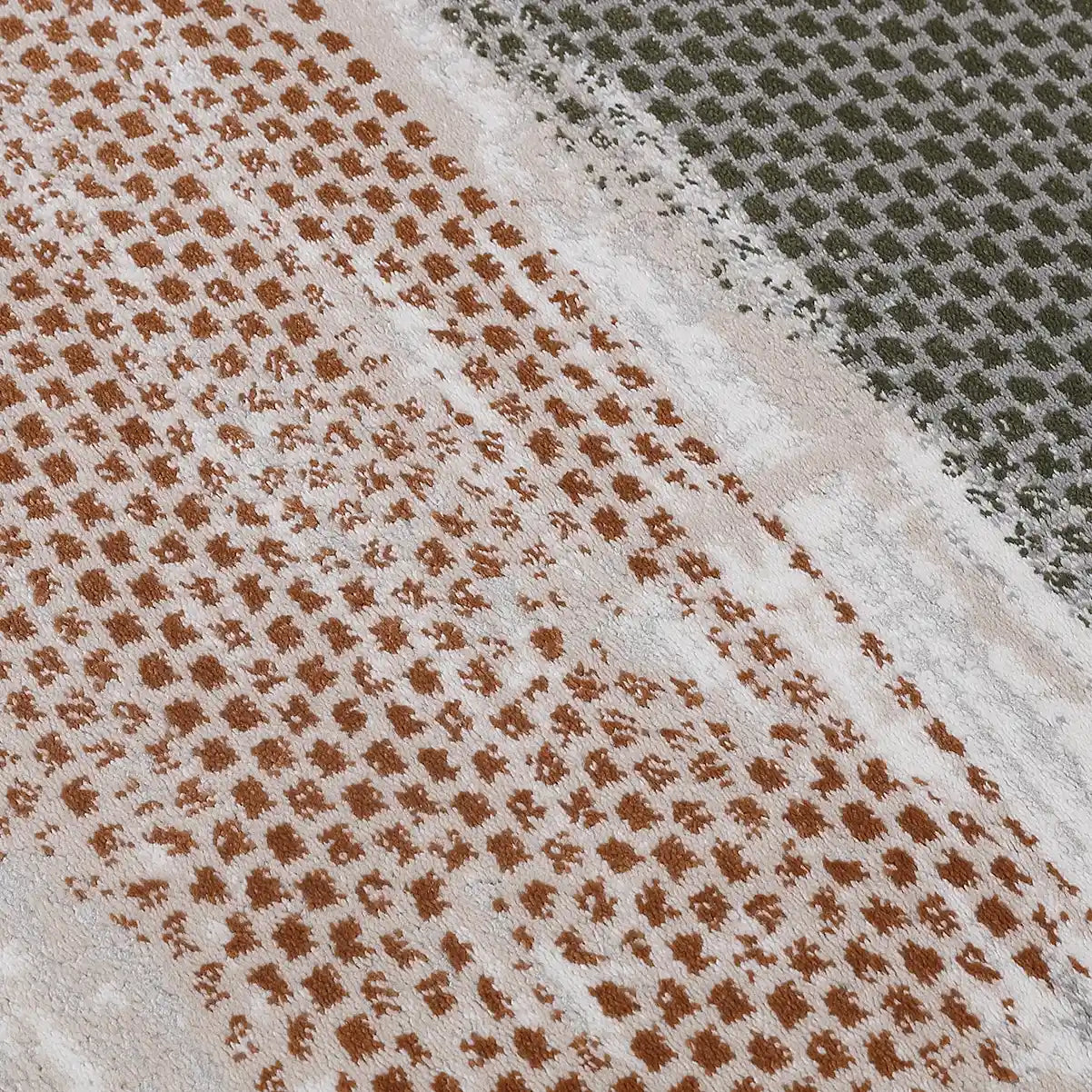 Melard Vertical Block Abstract Textured Area Rug Handmade & Natural Feel Carpet Modern Textured Block Style