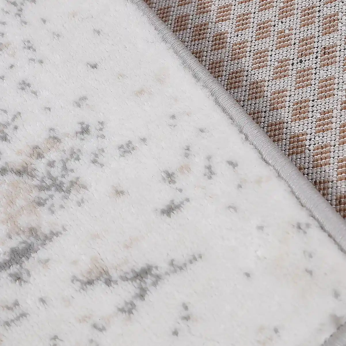Melard Vertical Block Abstract Textured Area Rug Handmade & Natural Feel Carpet Modern Textured Block Style