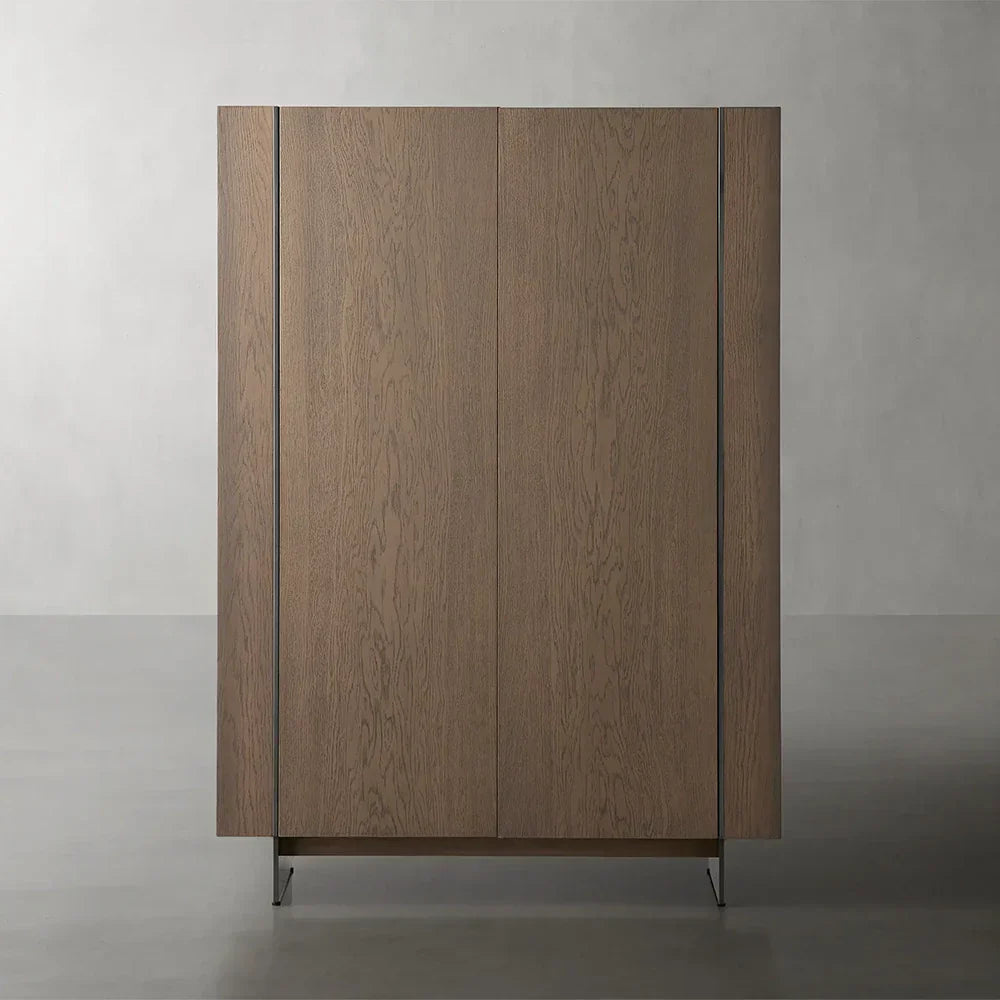 Mihaela Wood Sideboard Chestnut Buffet Cabinet Oiling Process Entryway Cabinet