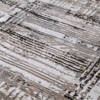 Milano Layered Linear Abstract Neutral Area Rug Industrial Texture Understated Sophisticated & Versatile Carpet Modern Layered Linear Abstract Style