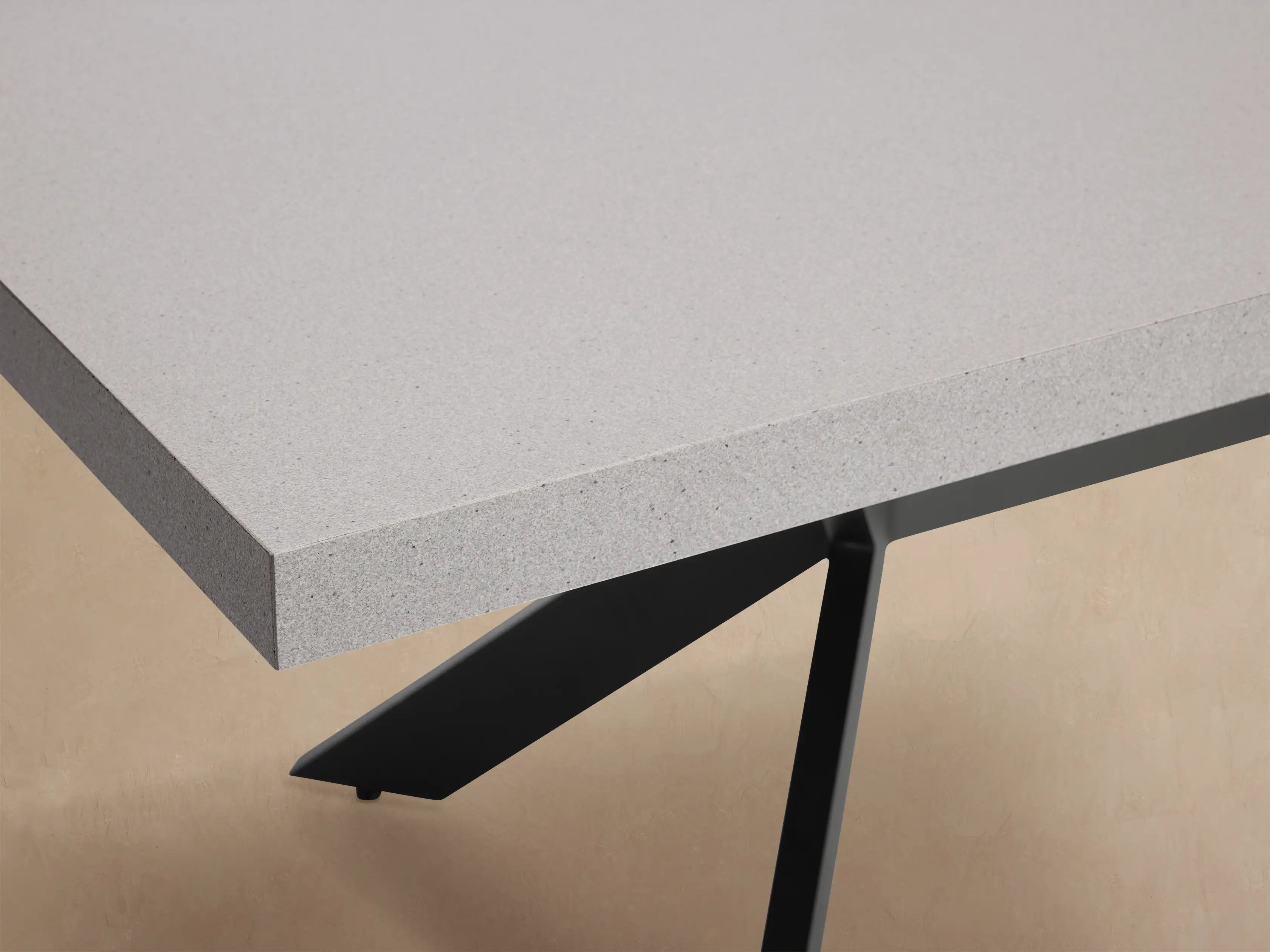 Outdoor Dining Table with Stone Top Apex Base Dining Table