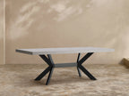 Outdoor Dining Table with Stone Top Apex Base Dining Table