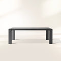 Canyon Outdoor Aluminum Dining Table Modern Minimalist Rectangular Dining Table