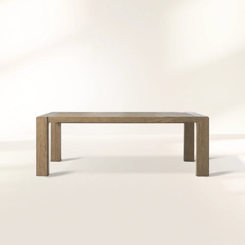 Canyon Natural Teak Outdoor Dining Table Rectangular Outdoor Dining Table