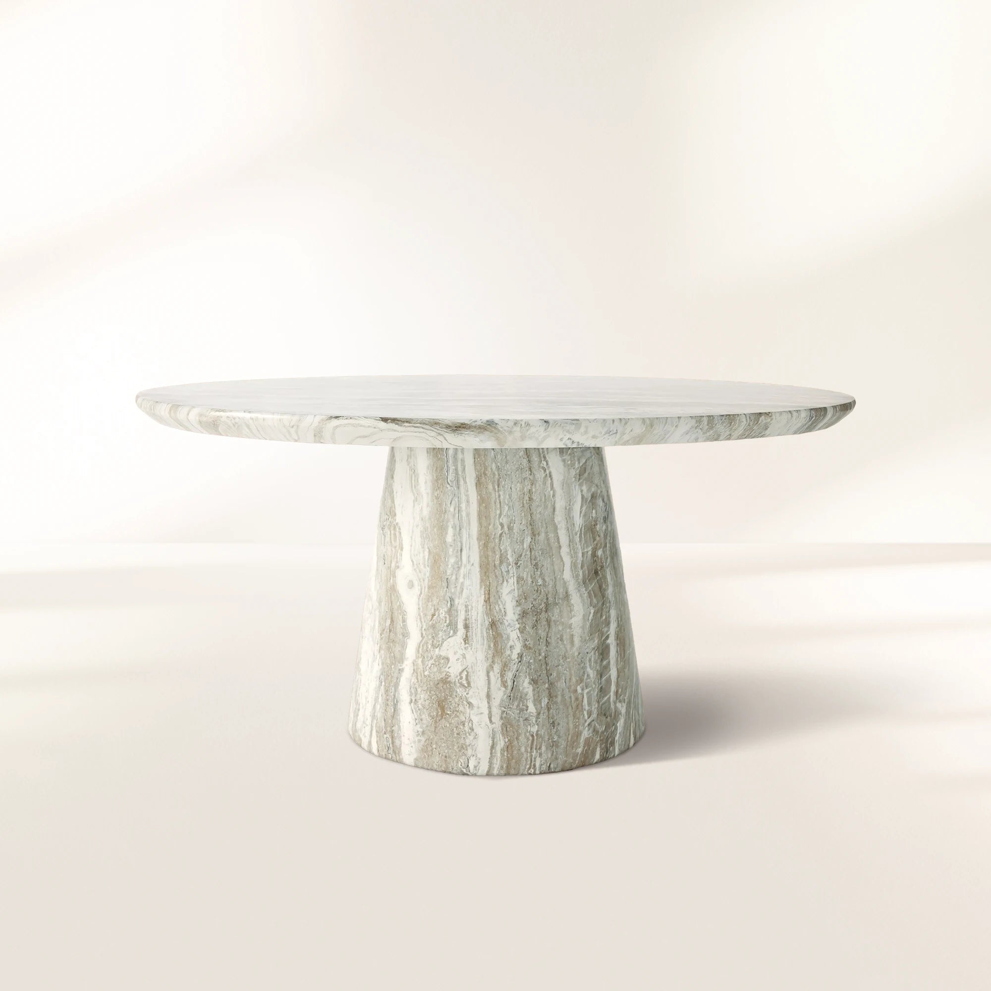Edgewater Outdoor Round Jade Faux Marble Dining Table