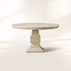 Primrose Outdoor Round Dining Table with Marble Stone Top Patio Dining Table