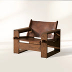 Gabriel Solid Oak Leather Armchair