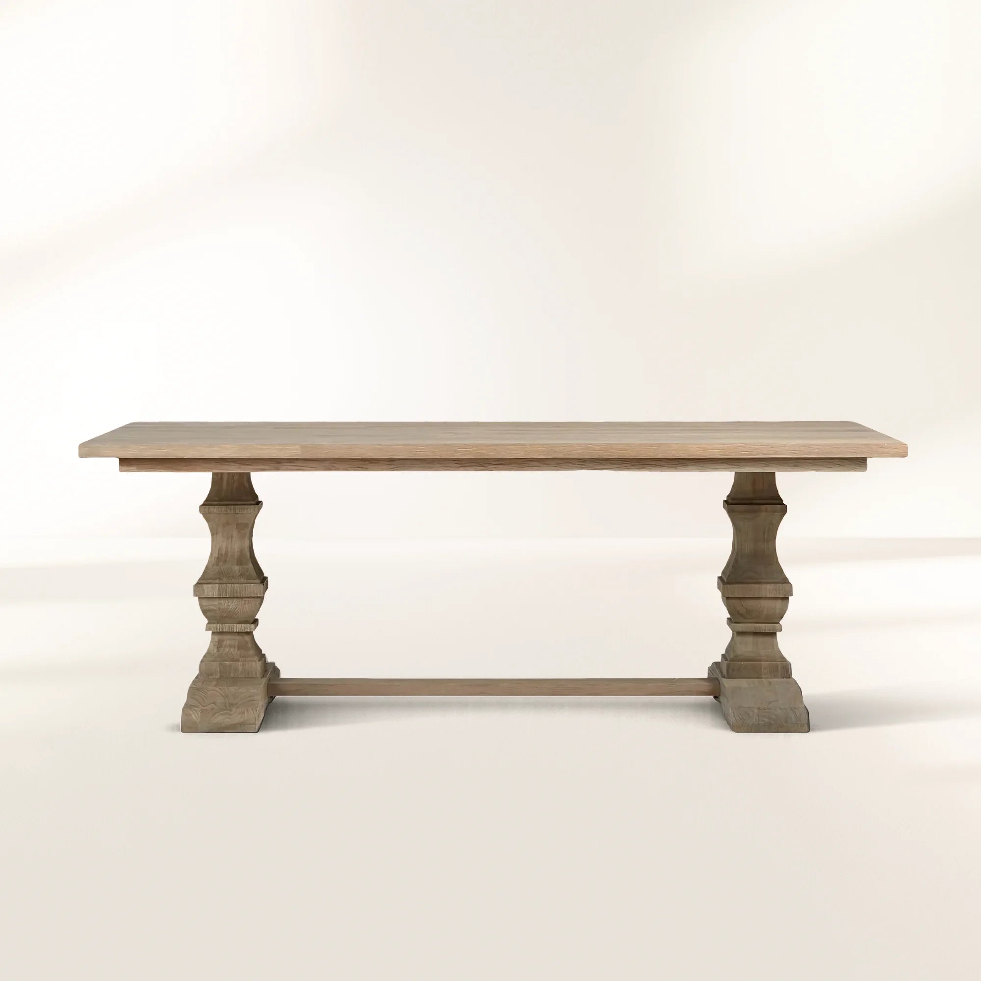 Hamptons Natural Teak Outdoor Dining Table  Classic English Garden Style Dining Table ﻿