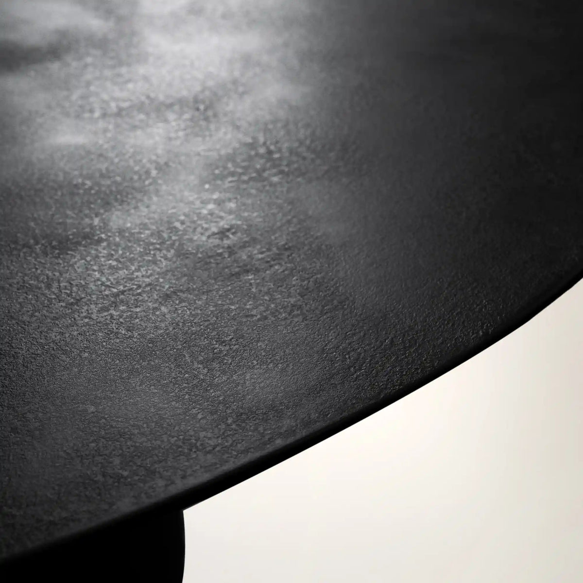 Kyoto Round Coffee Table with Nickel-Plated Cast Aluminum Living Room Metal Center Tea Table Cocktail Table
