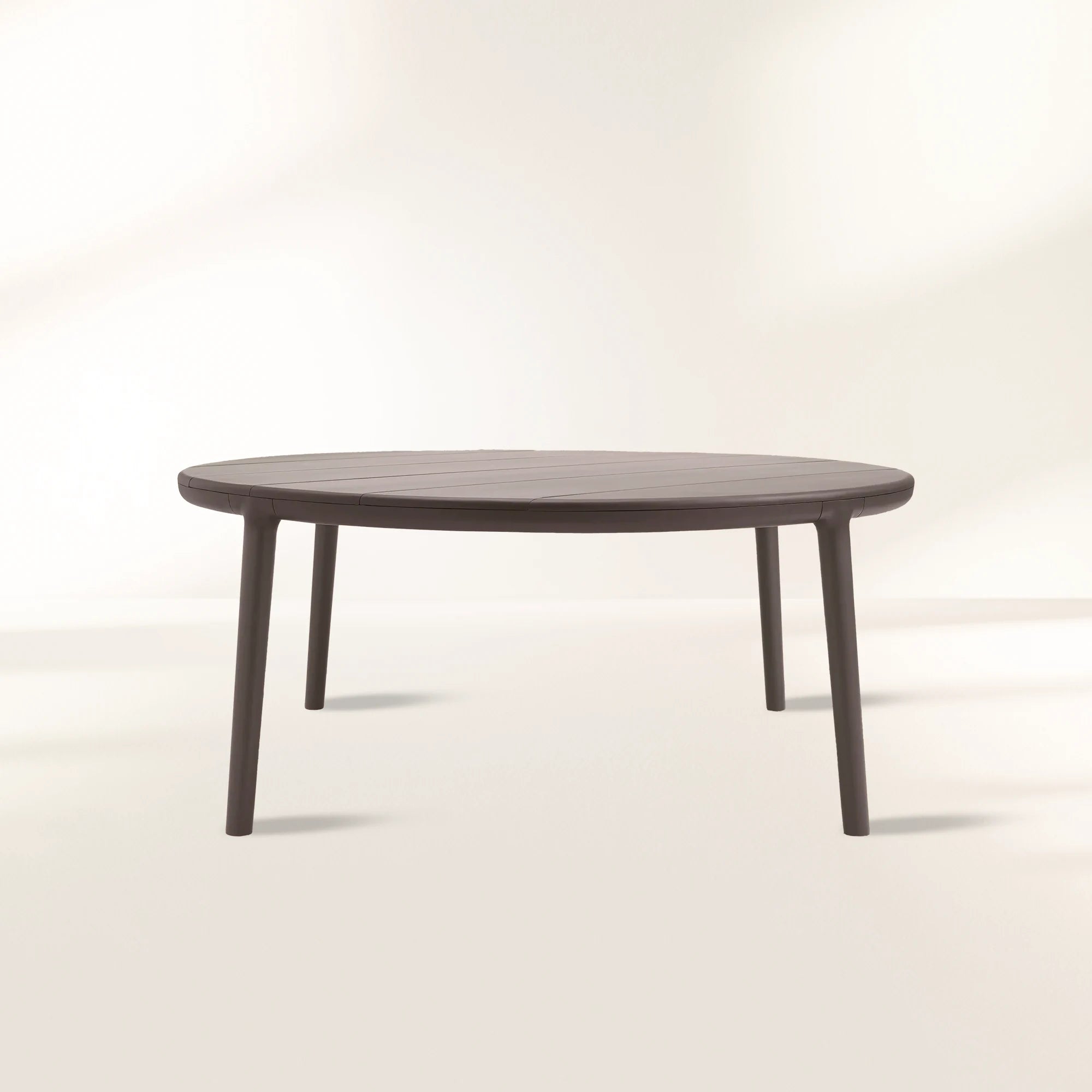 Primrose Outdoor Round Dining Table with Marble Stone Top Patio Dining Table