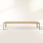 Puglia Outdoor Teak Coffee Table with Grade-A Natural Teak Center Tea Table