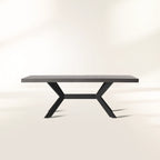 Outdoor Dining Table with Stone Top Apex Base Dining Table