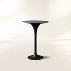 Outdoor Bar Table with Stone Top Tulip Base