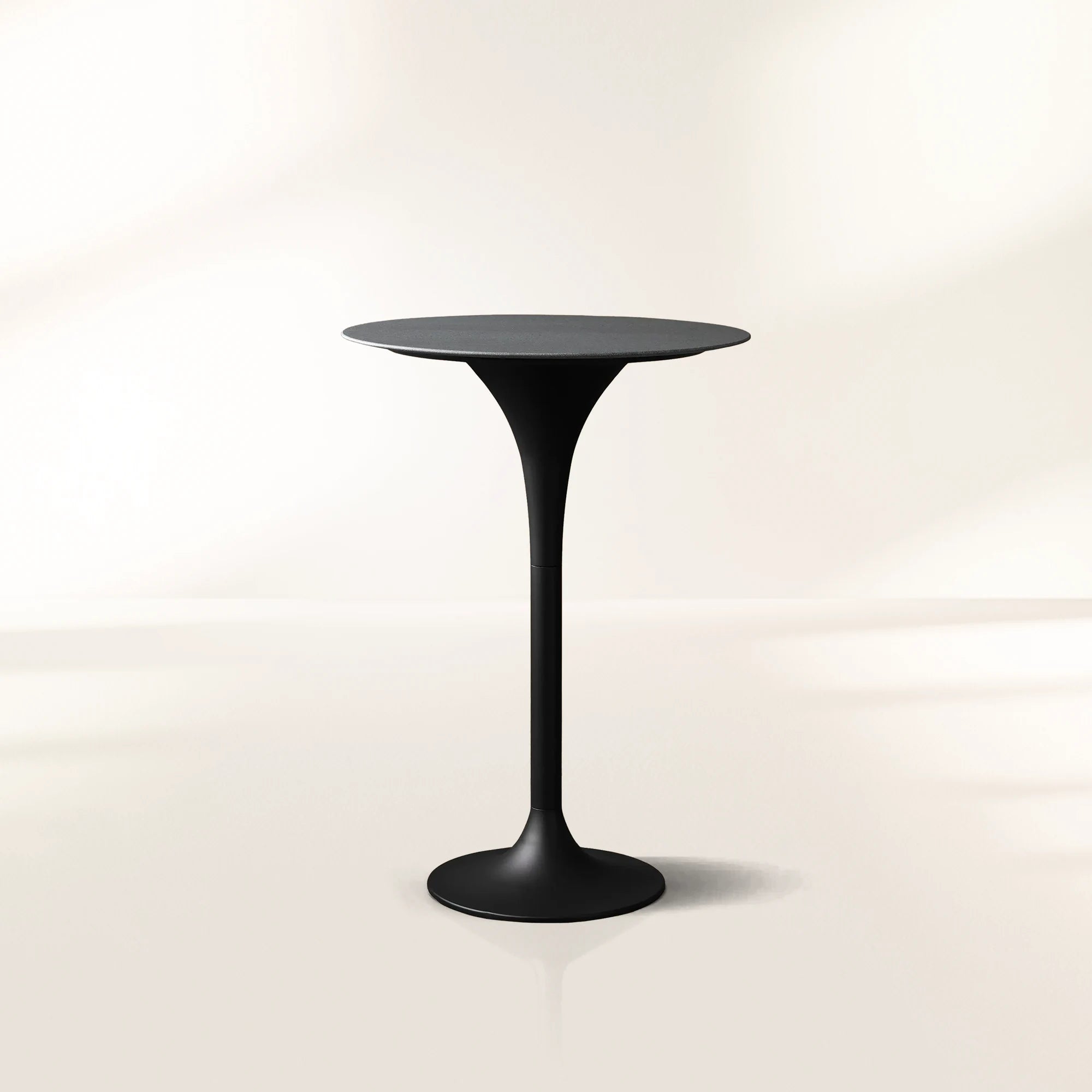 Outdoor Bar Table with Stone Top Tulip Base