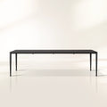 Surrey Outdoor Dining Table Modern Black Rectangular Dining Table