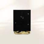 Luxury Marble Storage Cabinet with Brass Base, Hidden Shelves & Designer Storage