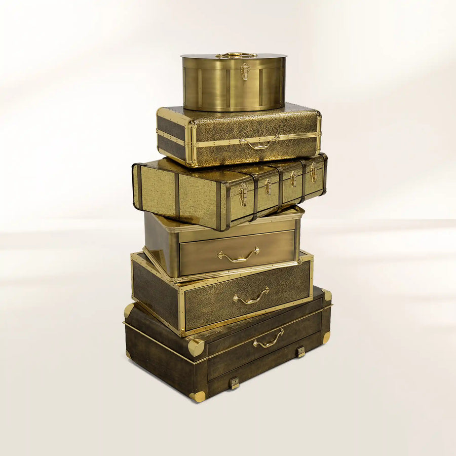 Luxury Champagne Gold Vault Safe with High-Security Storage & Elegant Designer Finish
