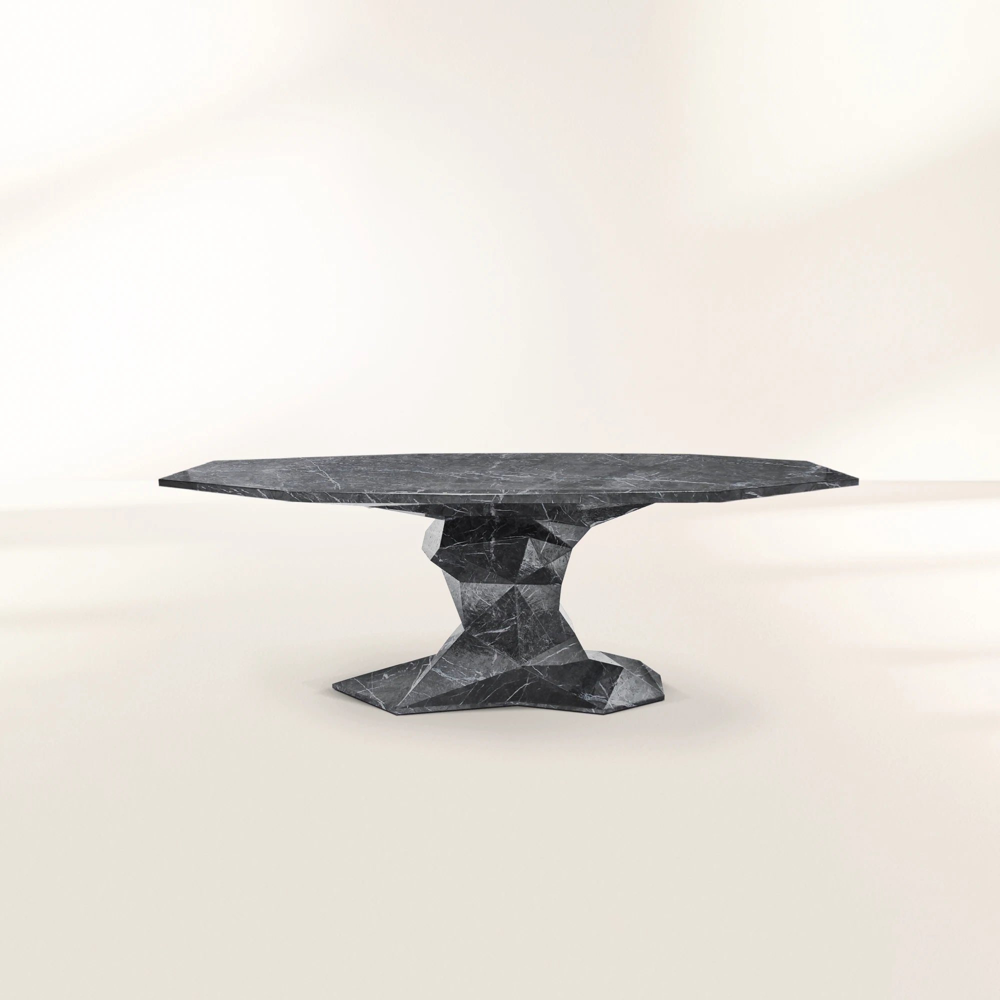 Bonsai Dining Table with Minimalism & Personalized Faceted Dining Table