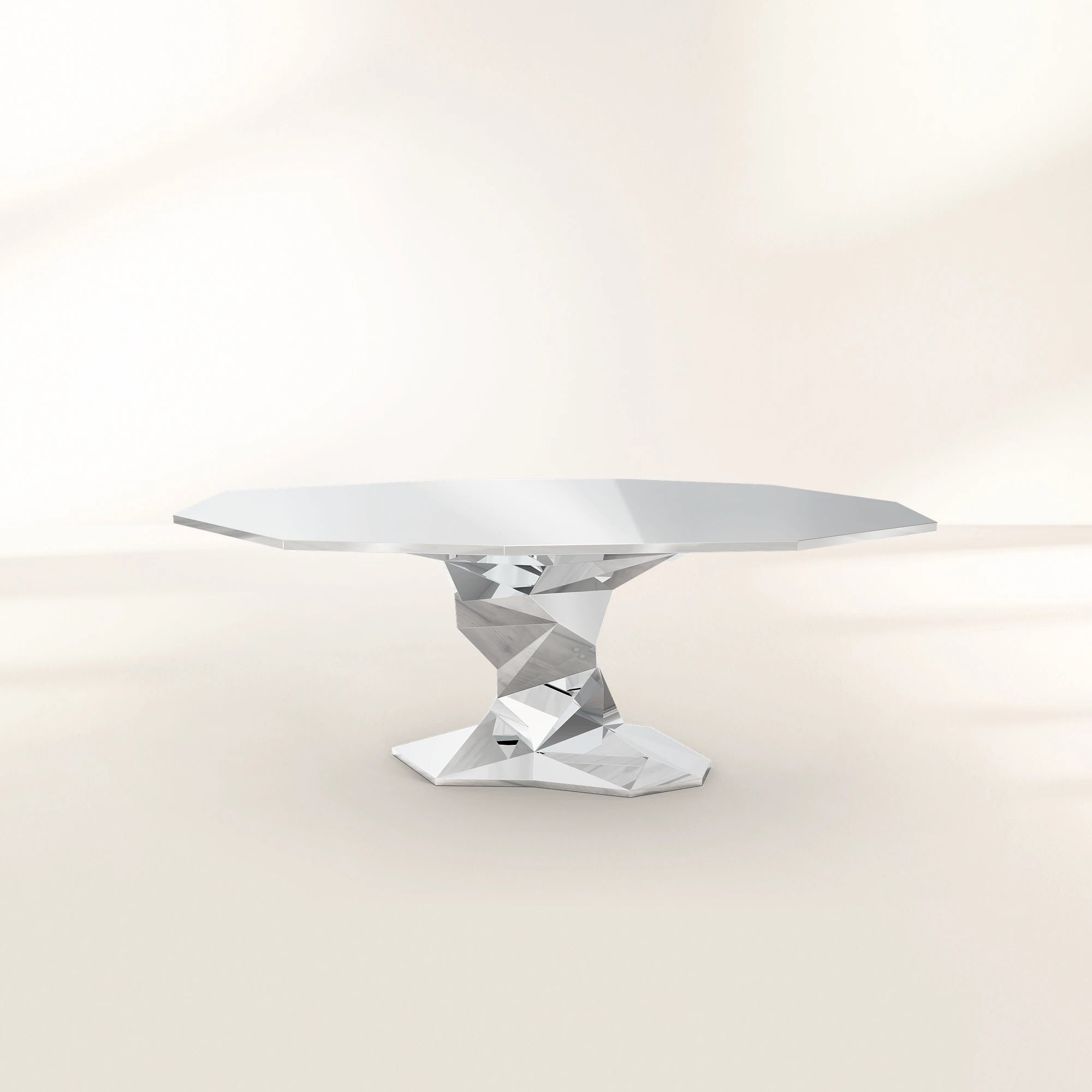 Bonsai Dining Table with Minimalism & Personalized Faceted Dining Table