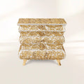 Crochet Baroque Gold Filigree Luxury Nightstand