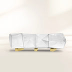Luxury Diamond Sideboard Cabinet with Faceted Design & Hidden Storage