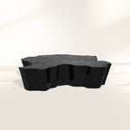 Luxury Patina Brass Coffee Table with Organic Sculptural Design & Handcrafted Finish Center Tea Table