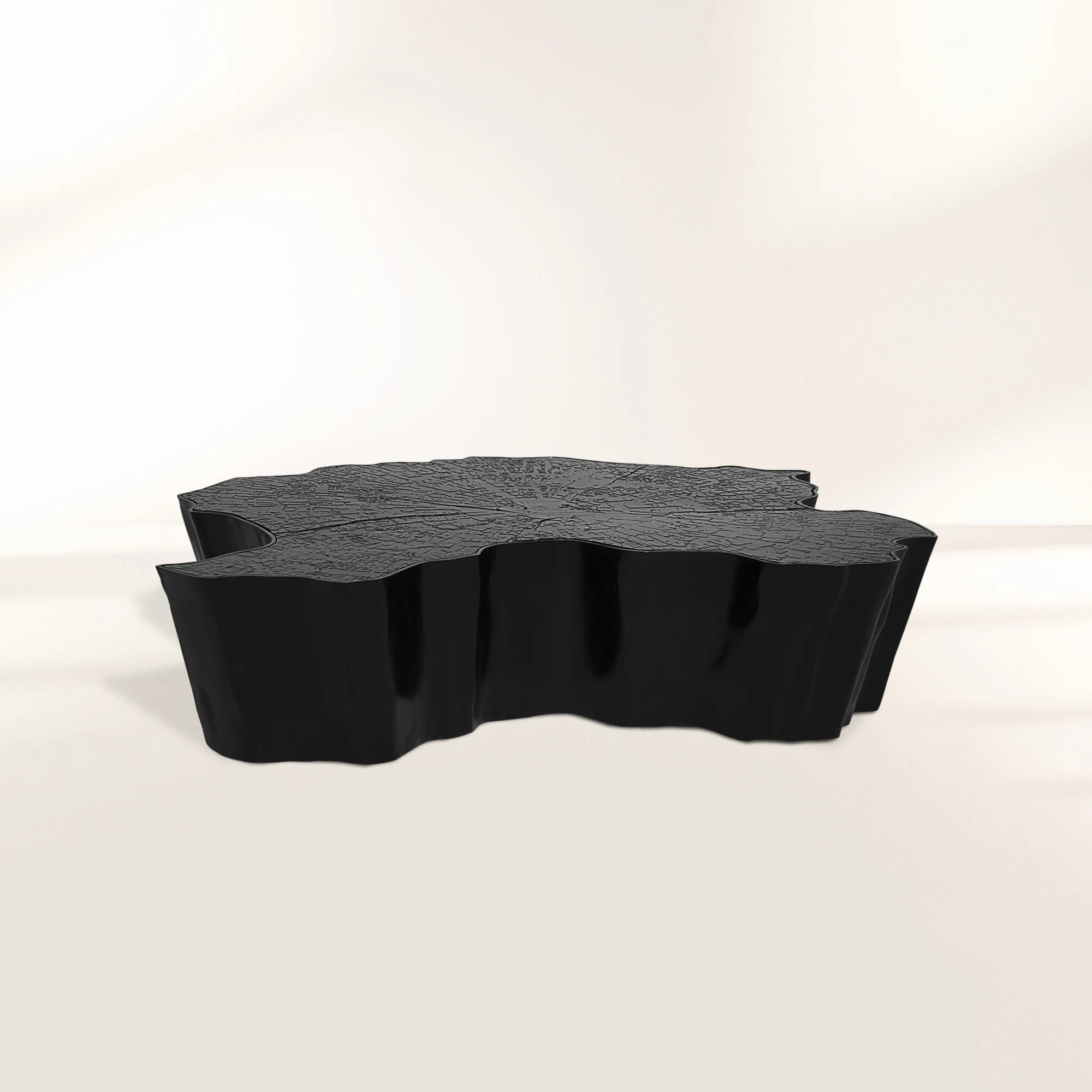 Luxury Patina Brass Coffee Table with Organic Sculptural Design & Handcrafted Finish Center Tea Table