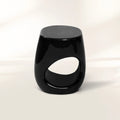 Erosion Gloss Sculptural Fiberglass Accent Stool