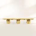 Fortuna XXL Full Brass Tree-Ring Luxury Dining Table