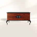 Guggenheim Mid-Century Wood Veneer Luxury Nightstand
