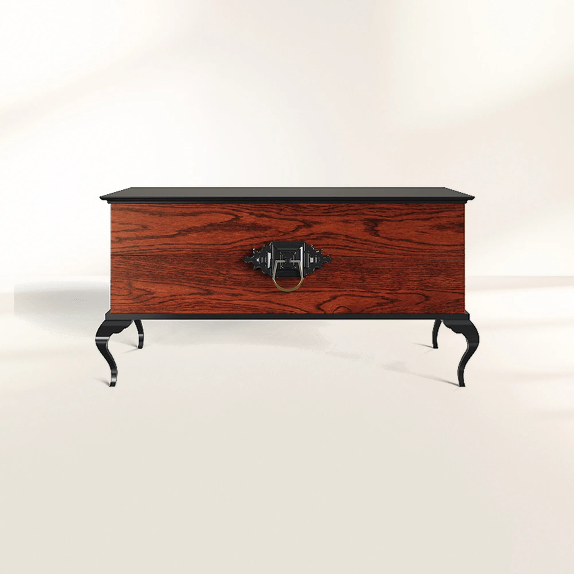 Guggenheim Mid-Century Wood Veneer Luxury Nightstand