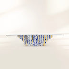 Heritage Dining Table with Azulejo-Inspired