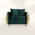 Luxury Imperfect Sculptural Armchair with Hammered Brass Frame & Artistic Design
